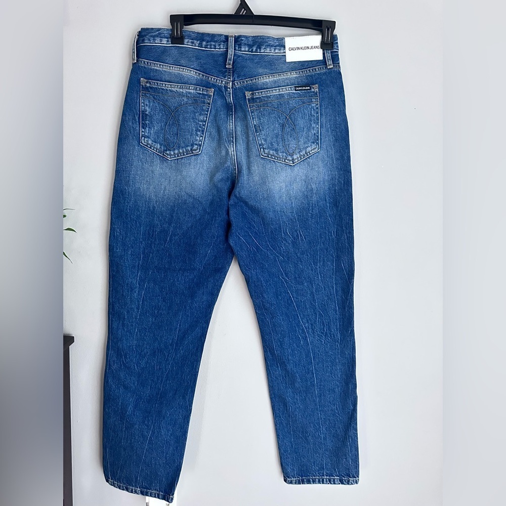 Calvin Klein Premium Italian Denim Men’s Loose Straight Leg Dad Jeans Blue Sz 32 - Picture 2 of 12